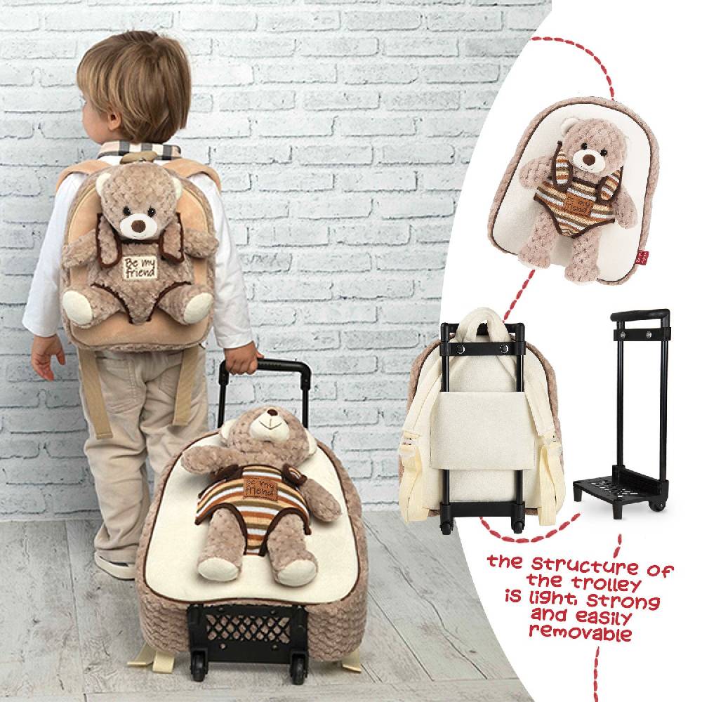 Perletti Trolley Morbido con Peluche Soddisfazione Garantita