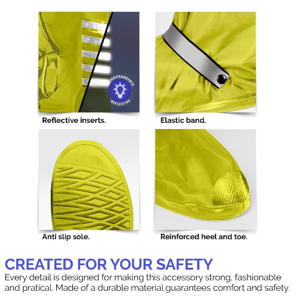 Perletti Copriscarpe Catarifrangenti Giallo Fluo Convenienza
