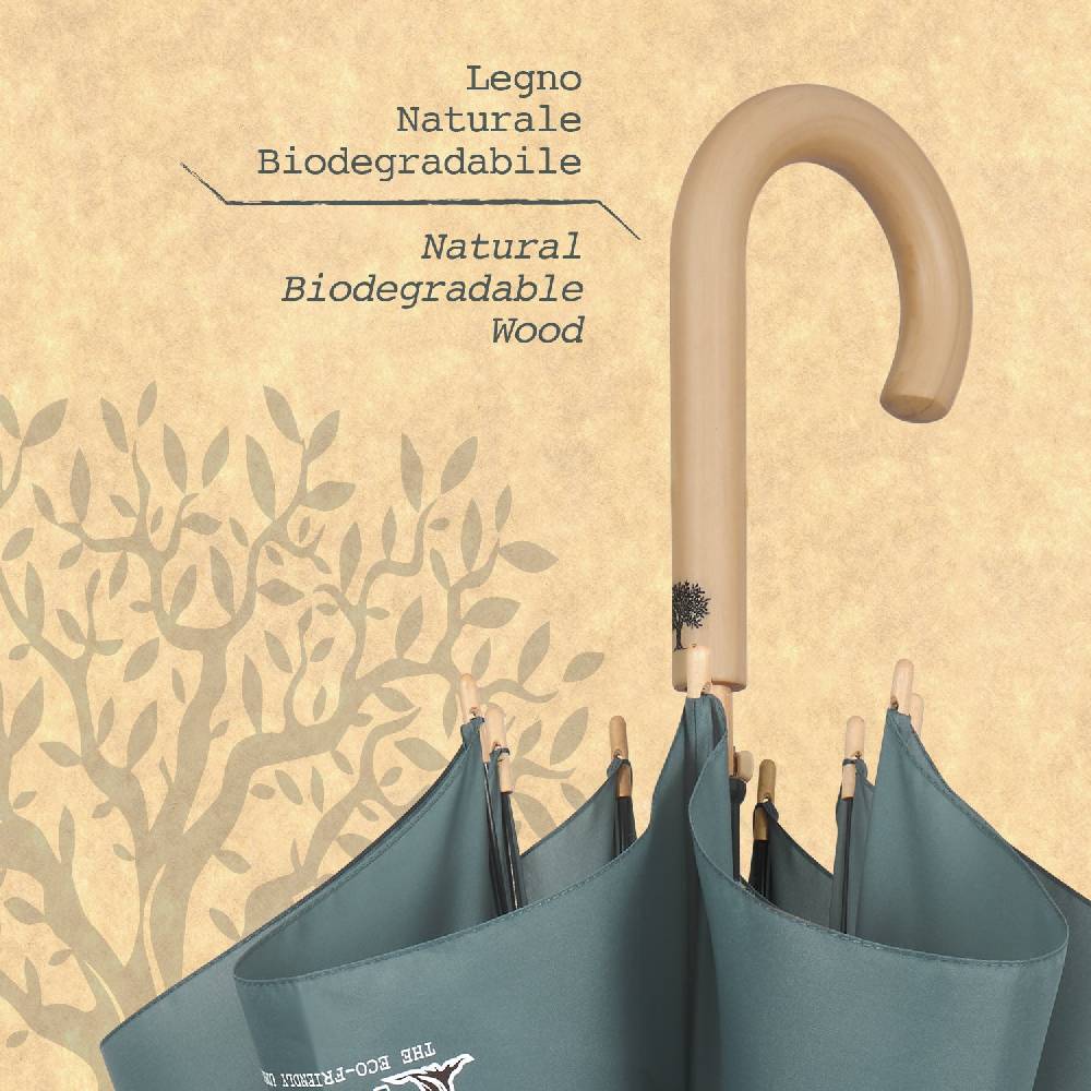 Perletti Ombrello Green Lungo Tinta Unita Nuovo