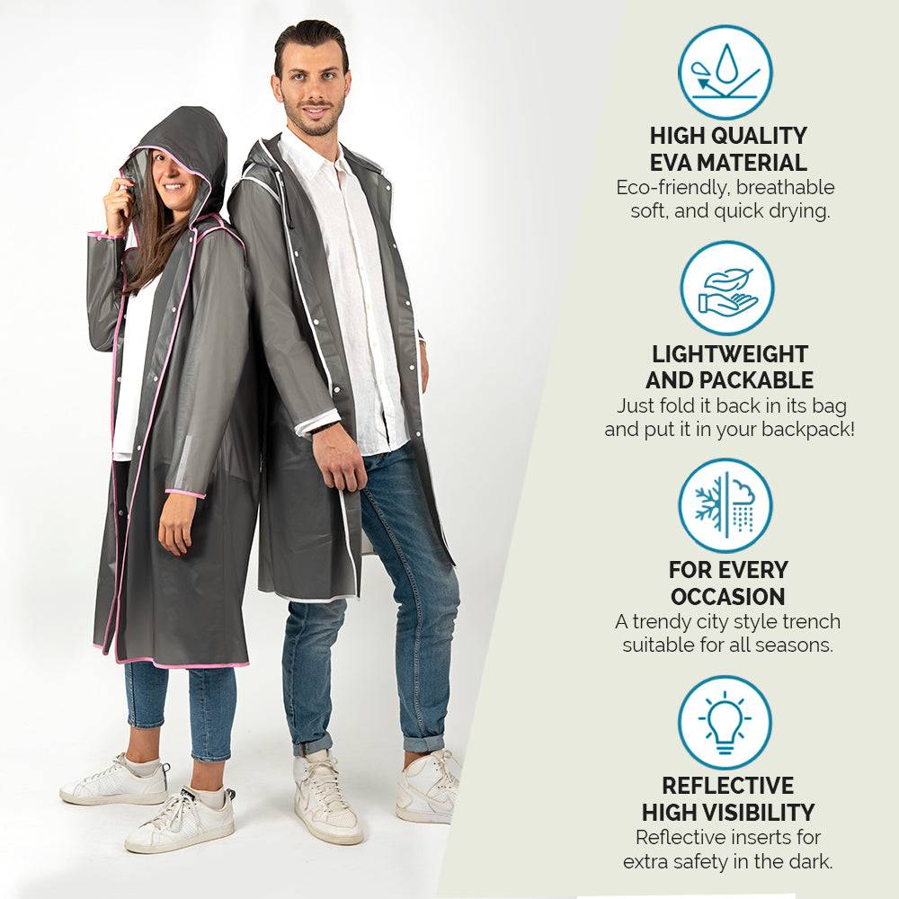 Perletti Impermeabile Grigio Catarifrangente Promozione