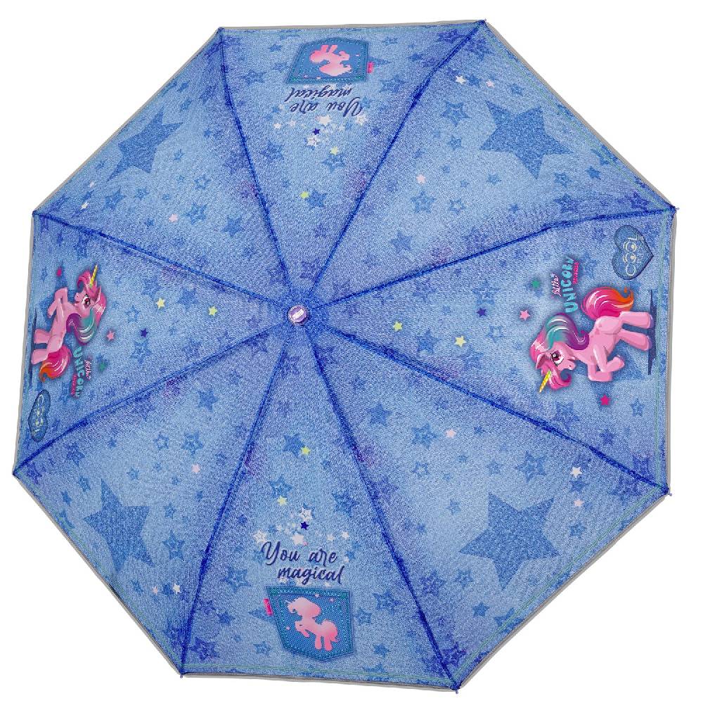 Perletti Ombrello Unicorno Mini Denim Fino Al -60%