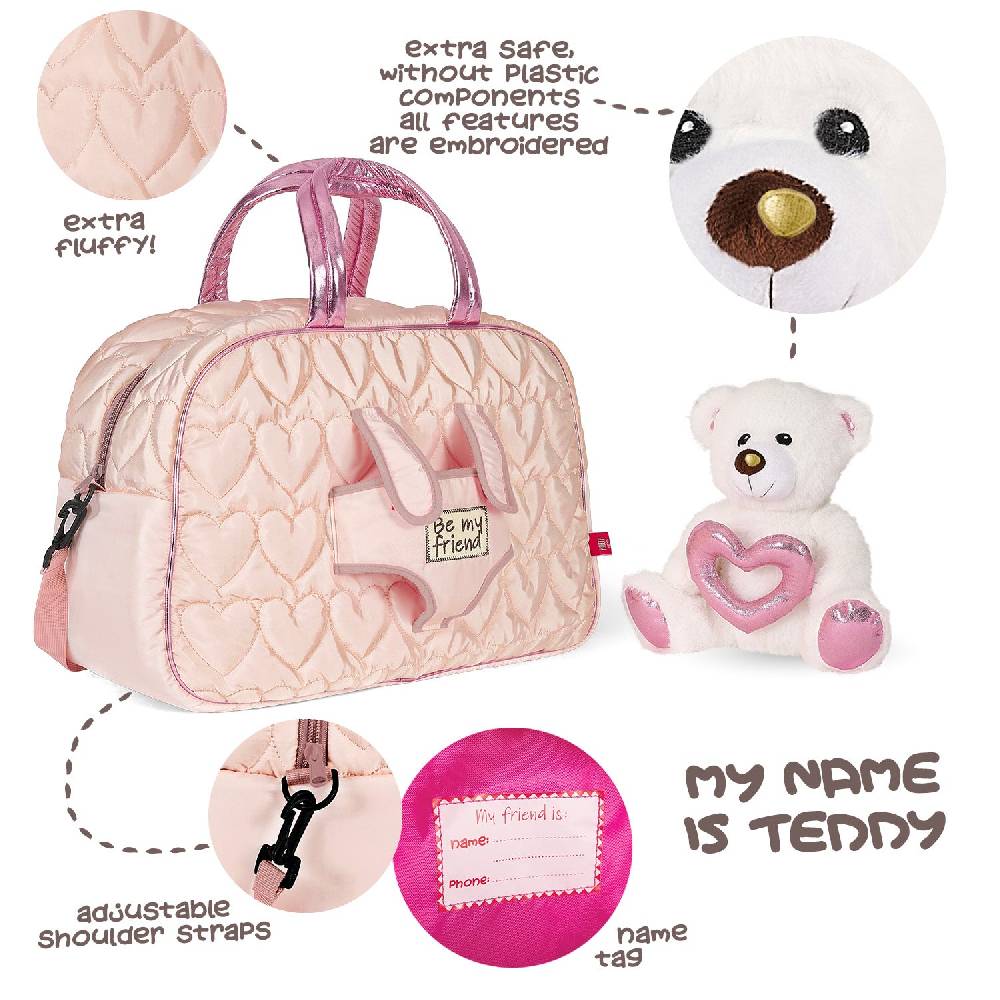 Perletti Borsa Sport Rosa con Orsetto Polare Convenienza