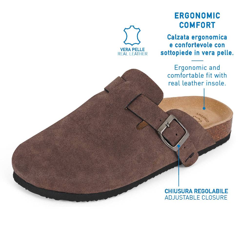 Perletti Ciabatte Comfort Suede Uomo Pezzi Unici