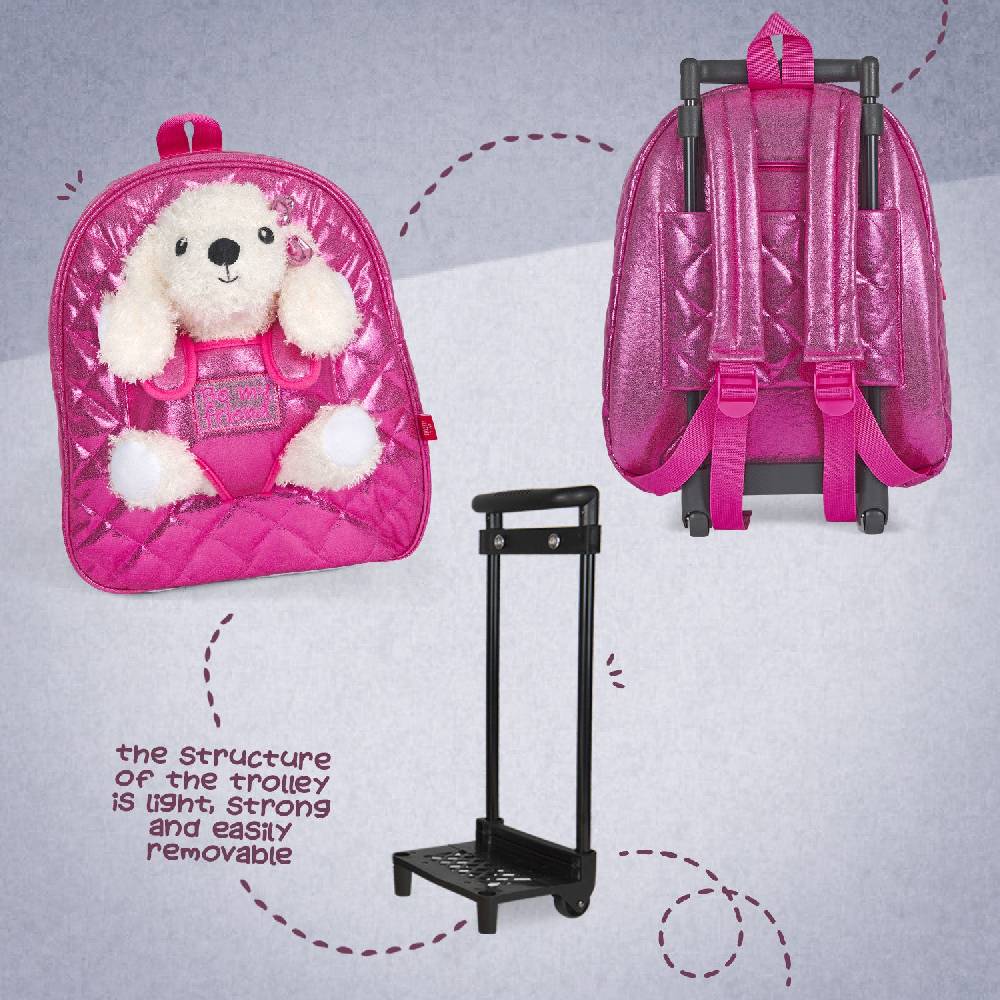 Perletti Trolley con Peluche Barboncino Fino Al -60%