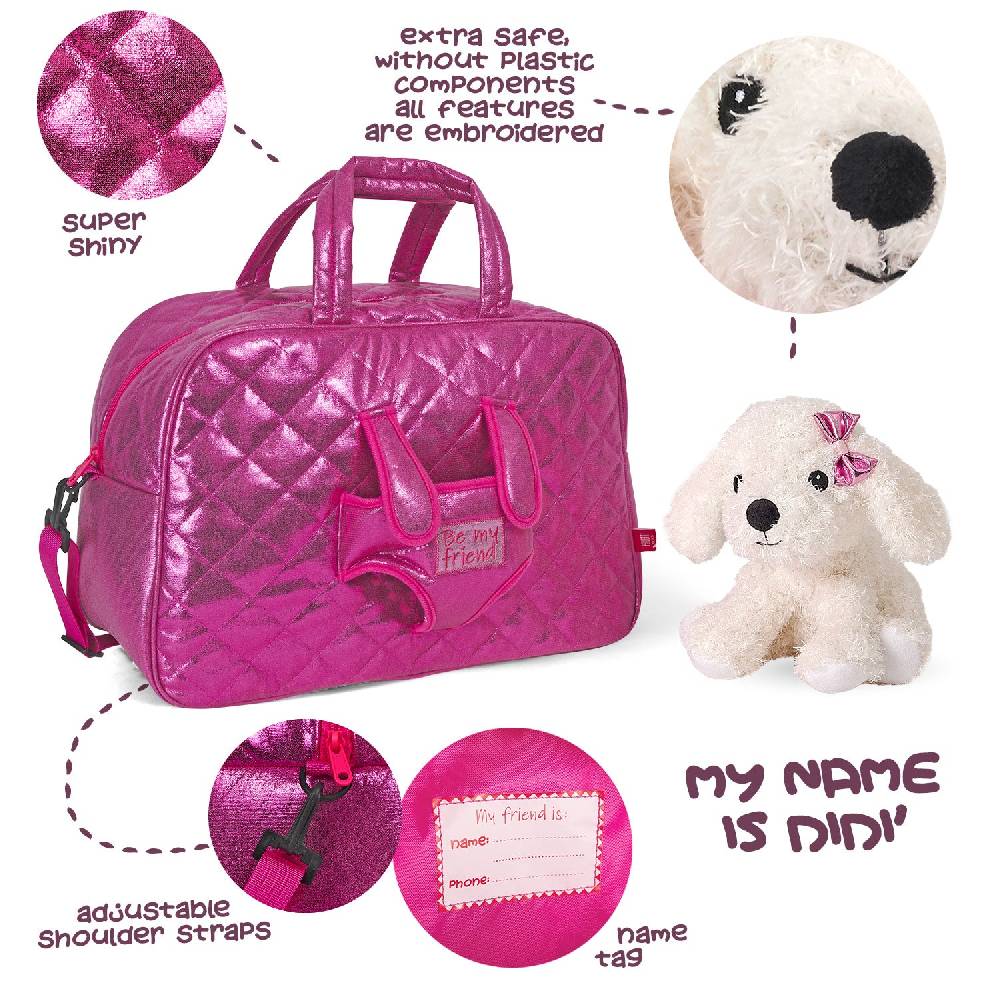 Perletti Borsa Sport con Peluche Barboncino Shopping Online