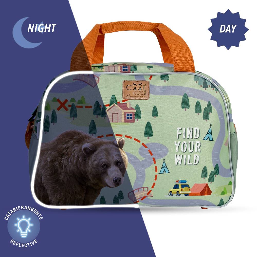 Perletti Borsa Sport Eco con Orso Presa