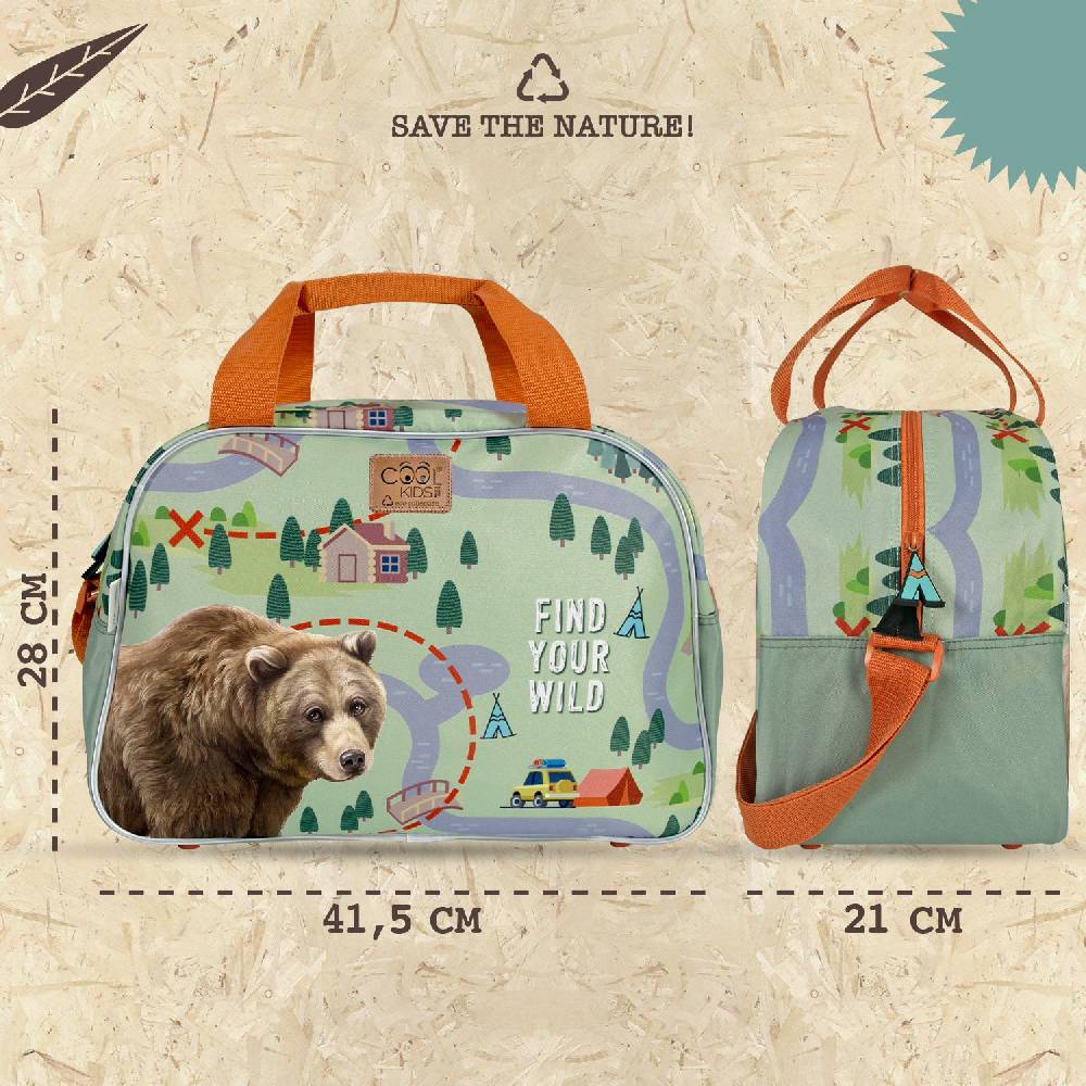 Perletti Borsa Sport Eco con Orso Presa