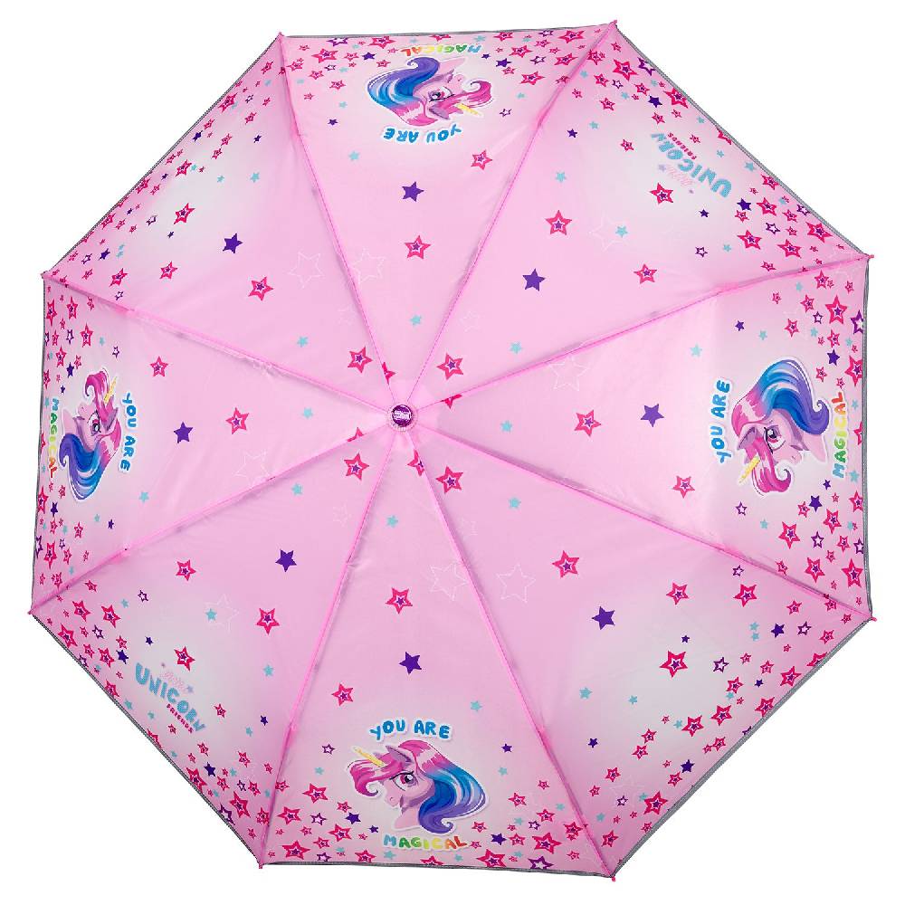 Perletti Ombrello Unicorno Rosa con Stelle Colorate Saldi Di Fabbrica