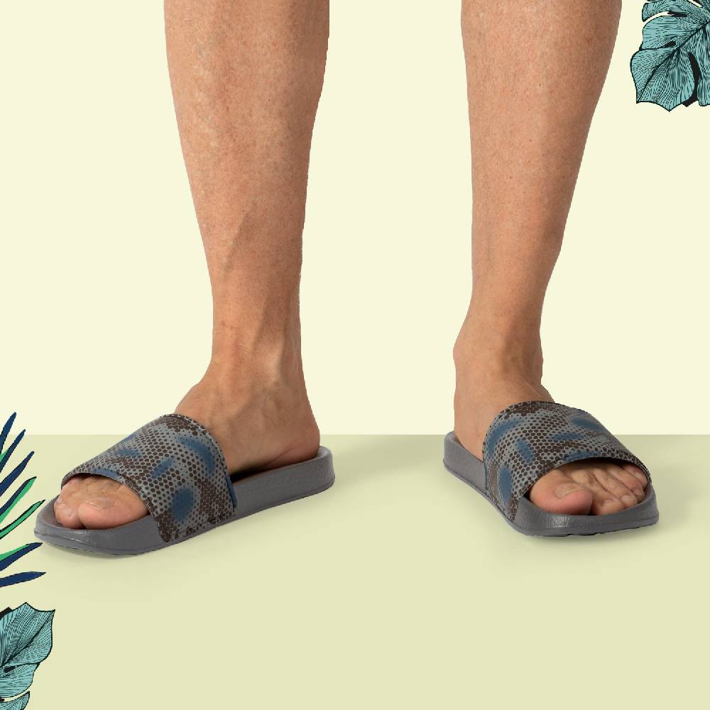 Perletti Ciabatte Camouflage a Fascia da Uomo Vendita Economica