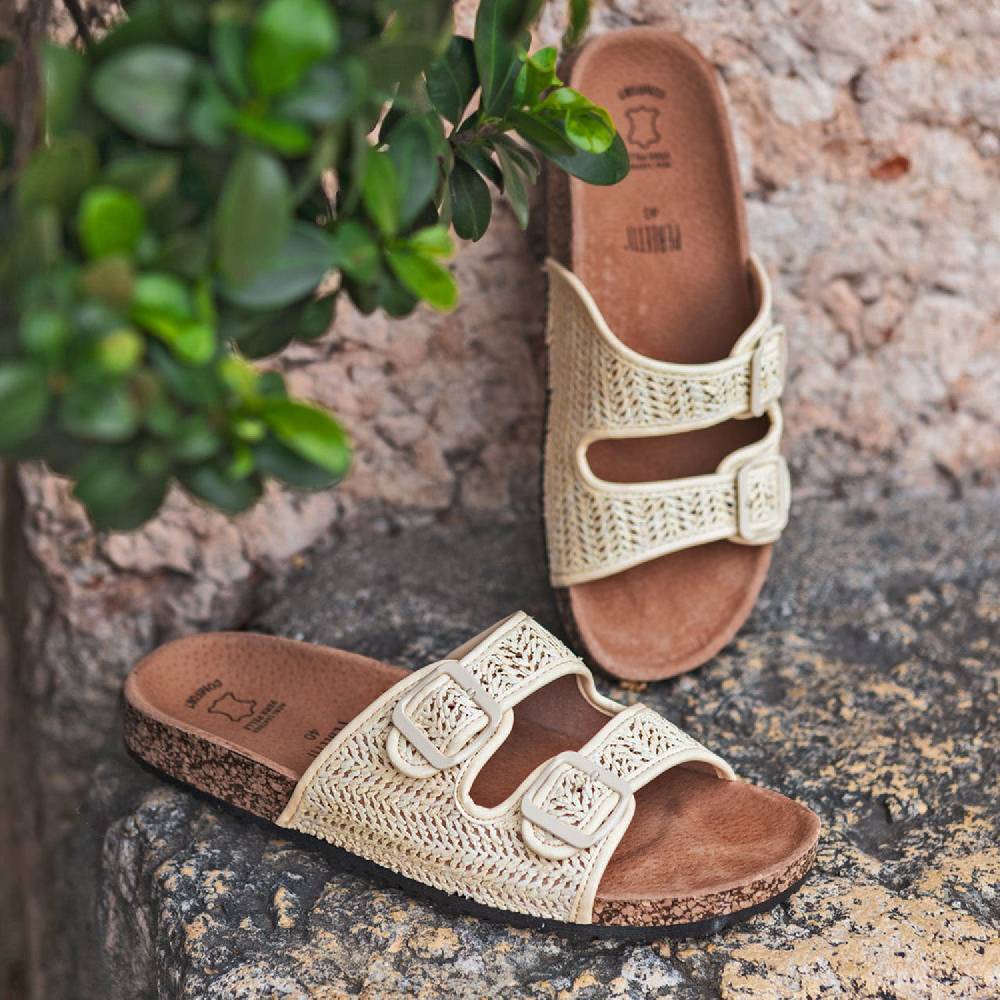 Perletti Ciabatte Comfort Raffia Vendite Flash