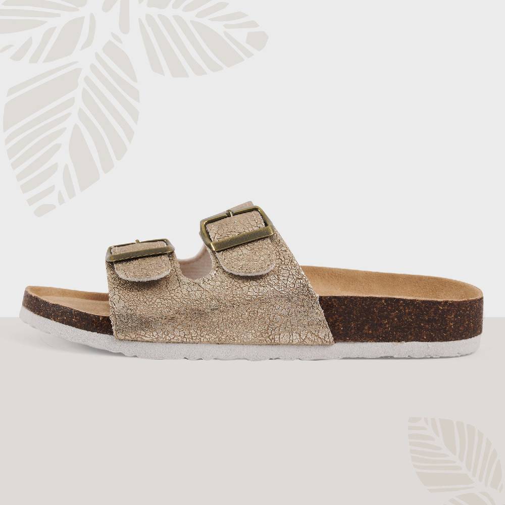 Perletti Ciabatte Comfort Dorate 2025
