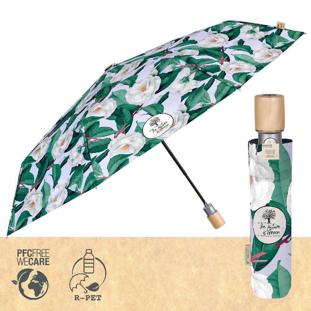 Perletti Ombrello Green Automatico Camelie Vendita