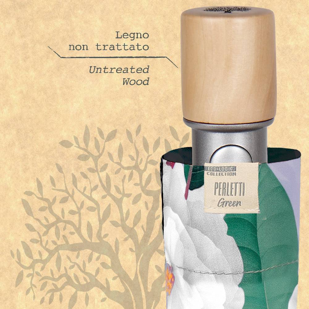 Perletti Ombrello Green Automatico Camelie Vendita