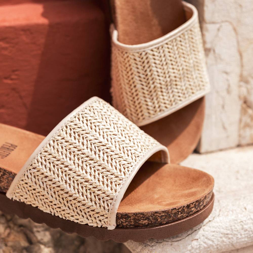 Perletti Zeppe con Fascia in Raffia Grande vendita