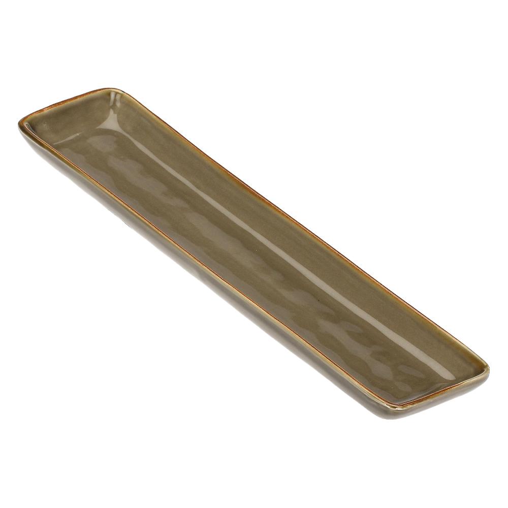 ROSÈ A POIS Set 4 Vassoi Rettangolari 32x8 cm Concerto Grigio Tortora Offerta