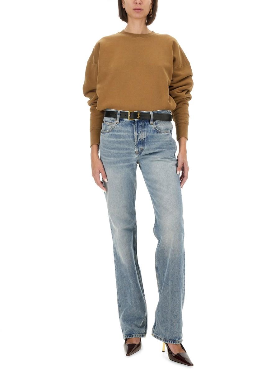 SAINT LAURENT FELPA CON LOGO Nuova