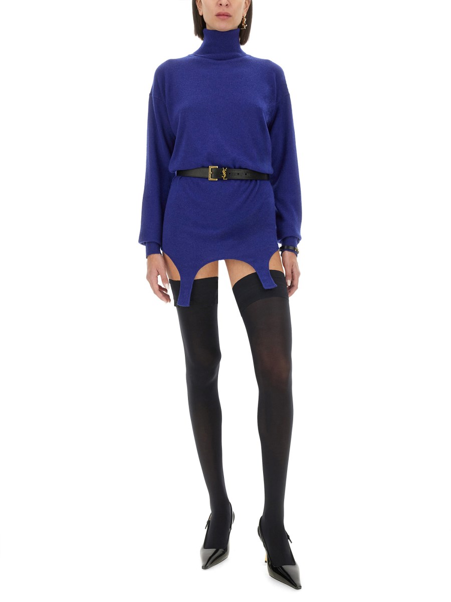 SAINT LAURENT PULLOVER IN CASHMERE CON GIARRETTIERA 2025