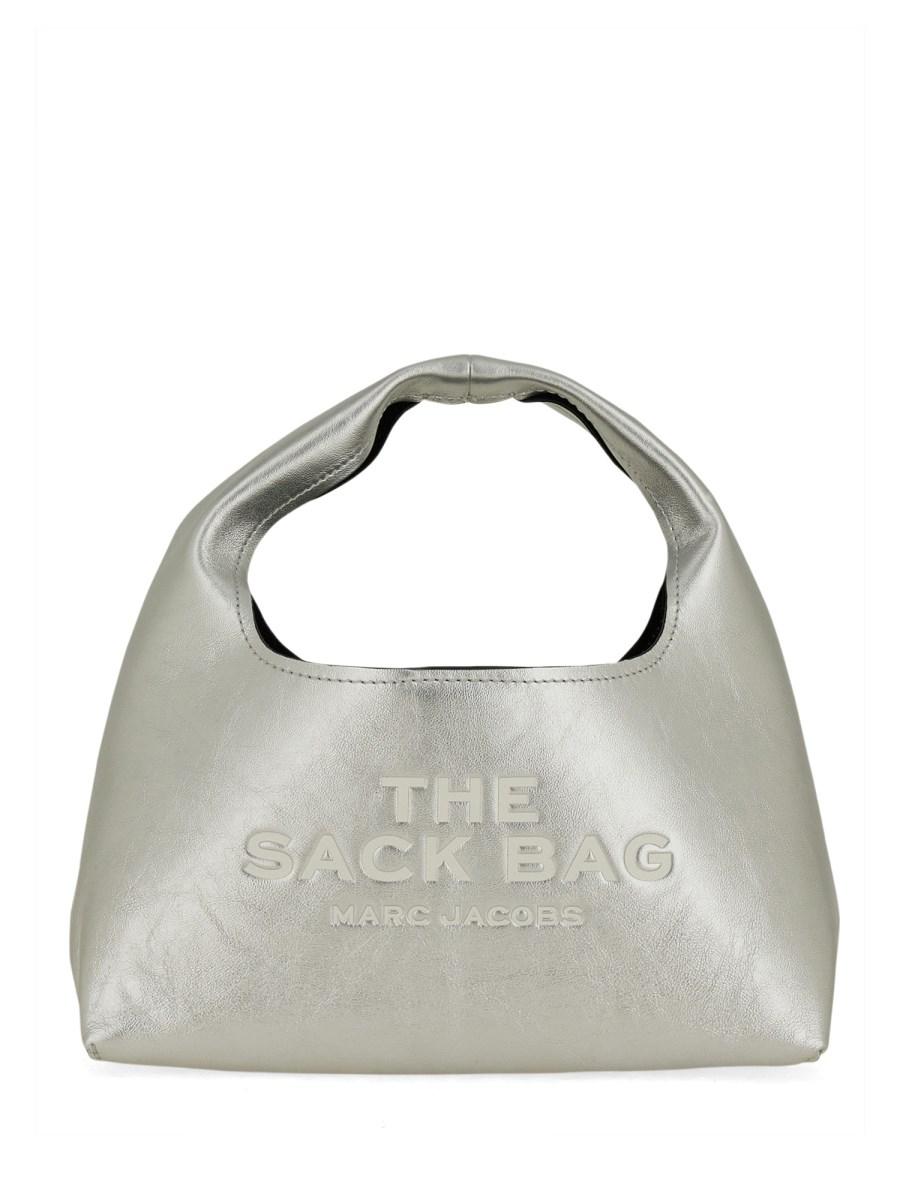 MARC JACOBS BORSA THE SACK MINI IN PELLE METALLIZZATA Presa