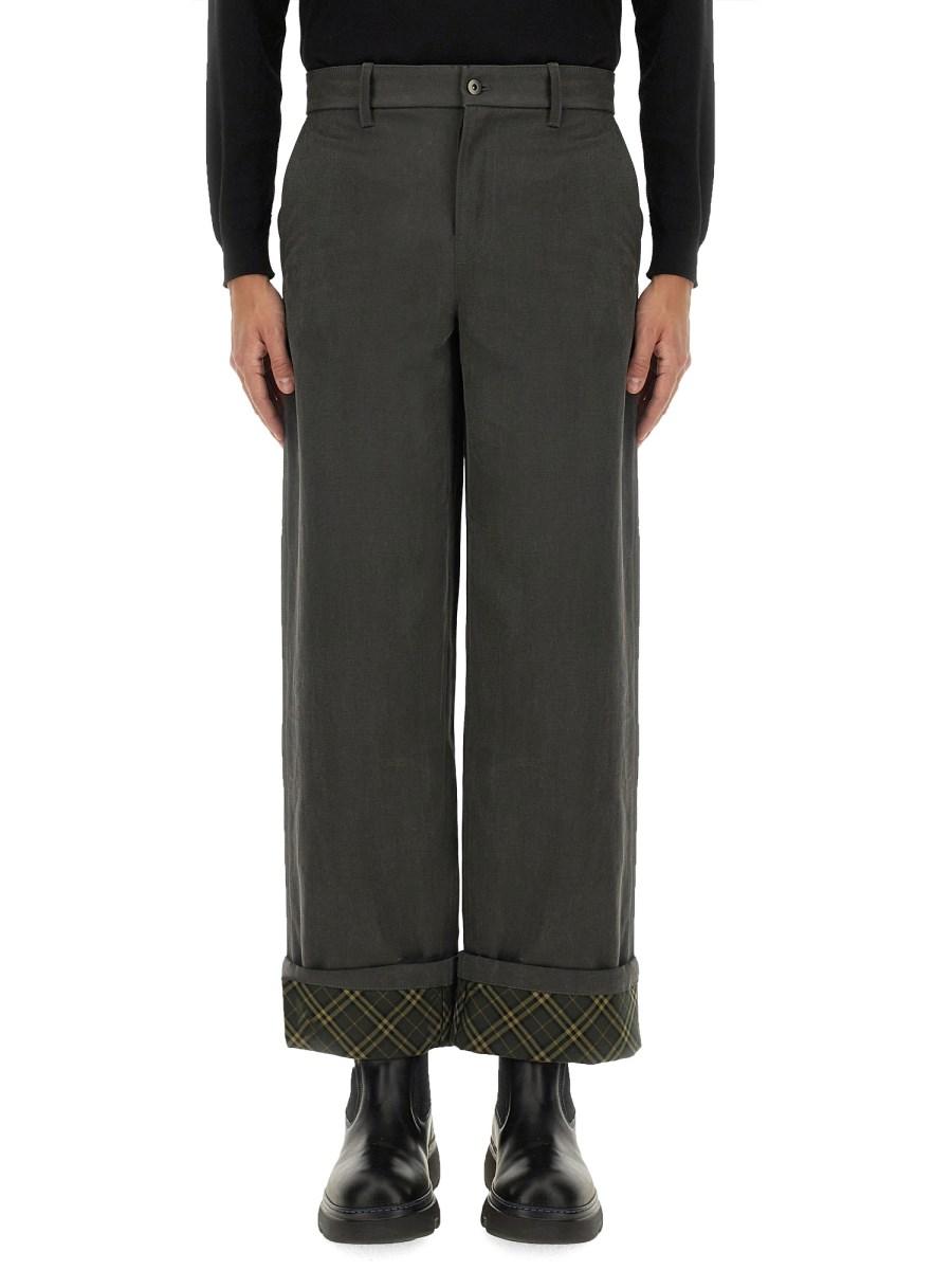 BURBERRY PANTALONE CARPENTER IN TWILL DI COTONE 2025