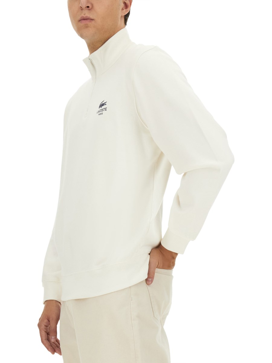 LACOSTE FELPA IN COTONE CON LOGO Qualità