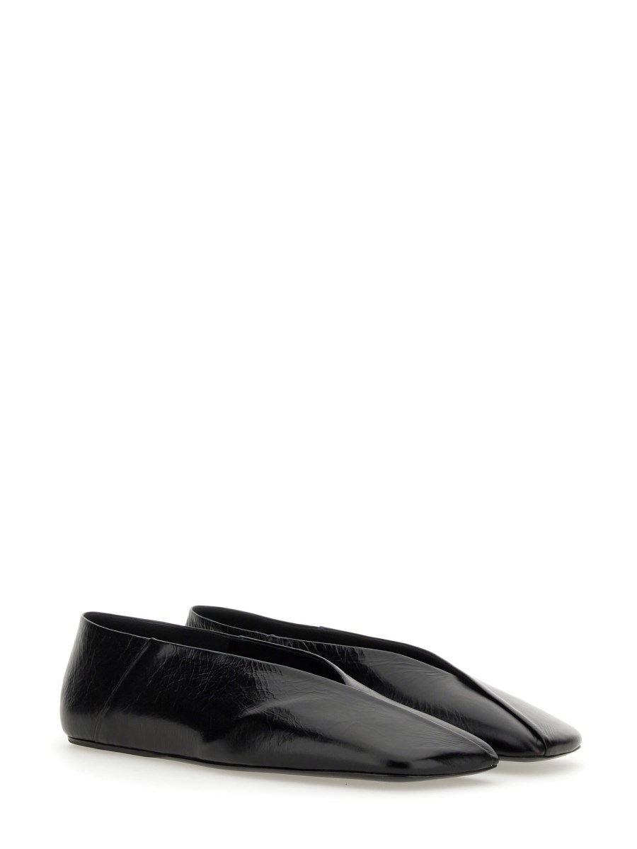 JIL SANDER SLIPPER IN PELLE Offerta