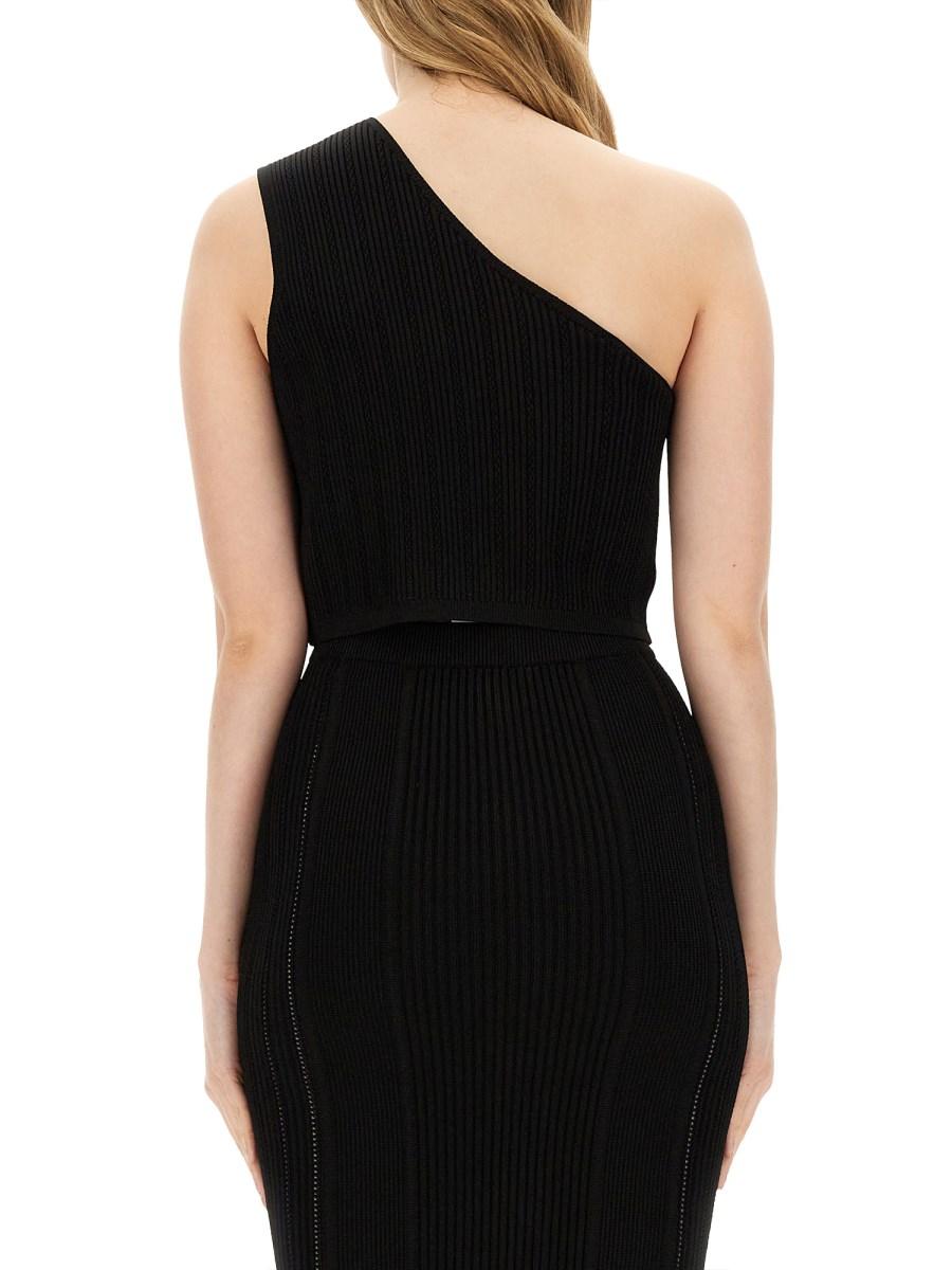 BALMAIN TOP MONOSPALLA IN VISCOSA In Saldo