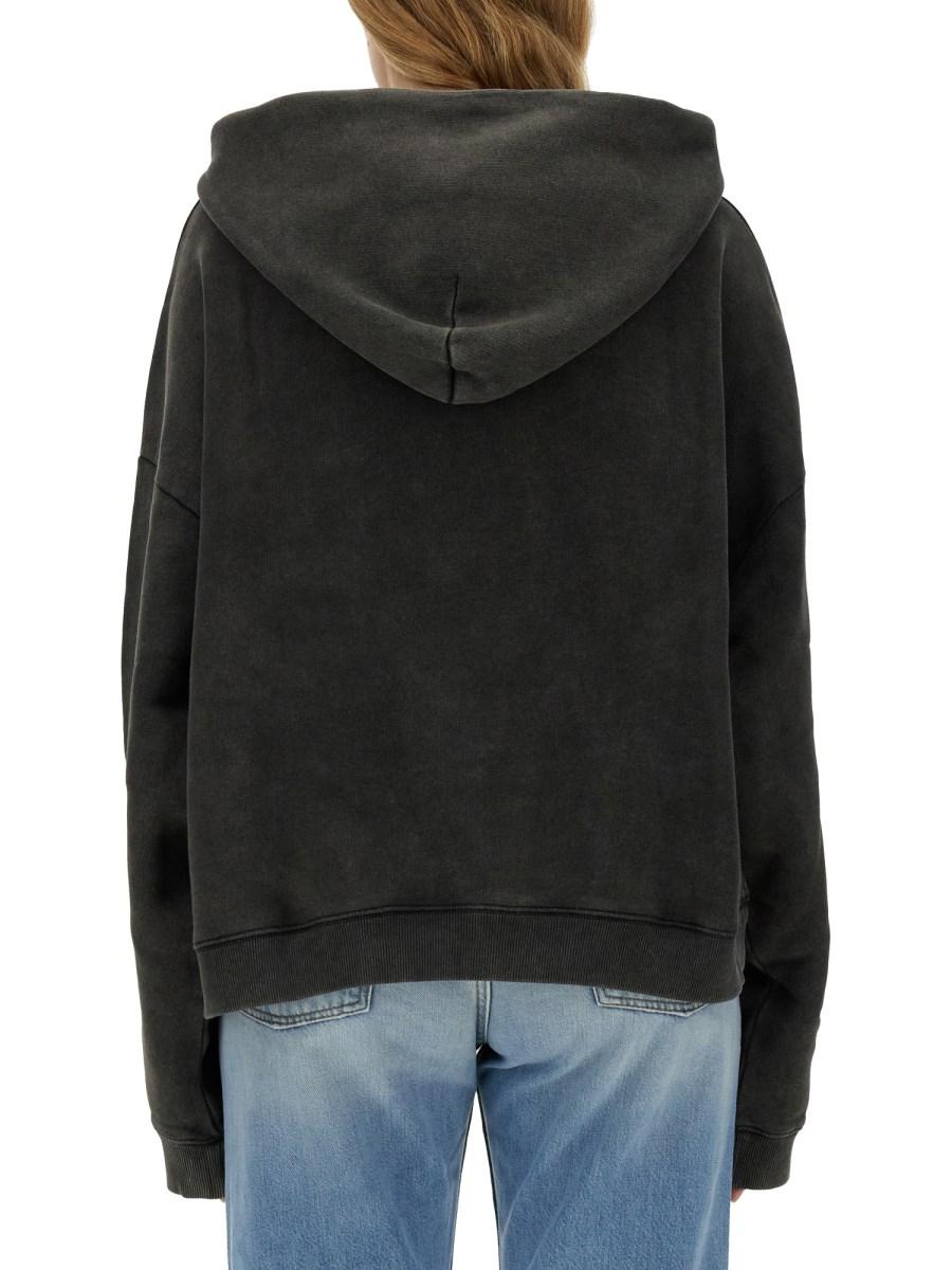 ACNE STUDIOS FELPA IN COTONE CON STAMPA SKULL Economico
