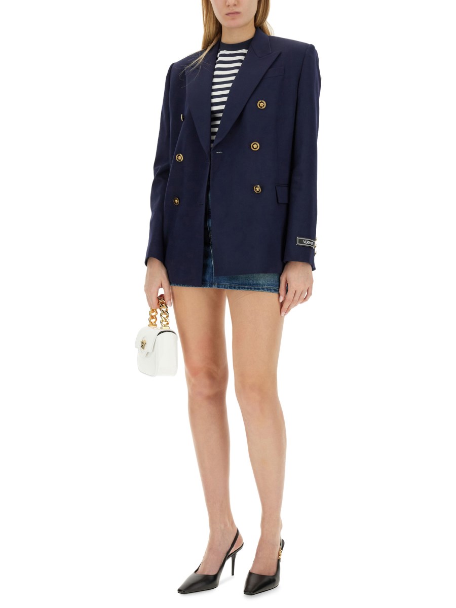 VERSACE BLAZER DOPPIOPETTO CON FIT MASCHILE Consegna Veloce