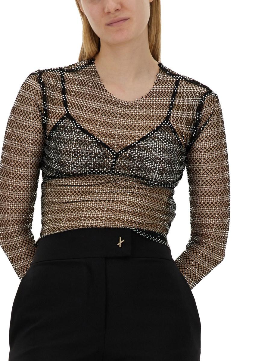 GENNY TOP IN RETE CON STRASS Fino Al -60%