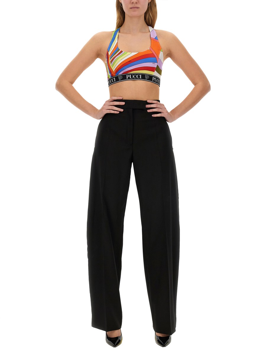 PUCCI TOP IN LYCRA CON STAMPA Prezzo Ridotto