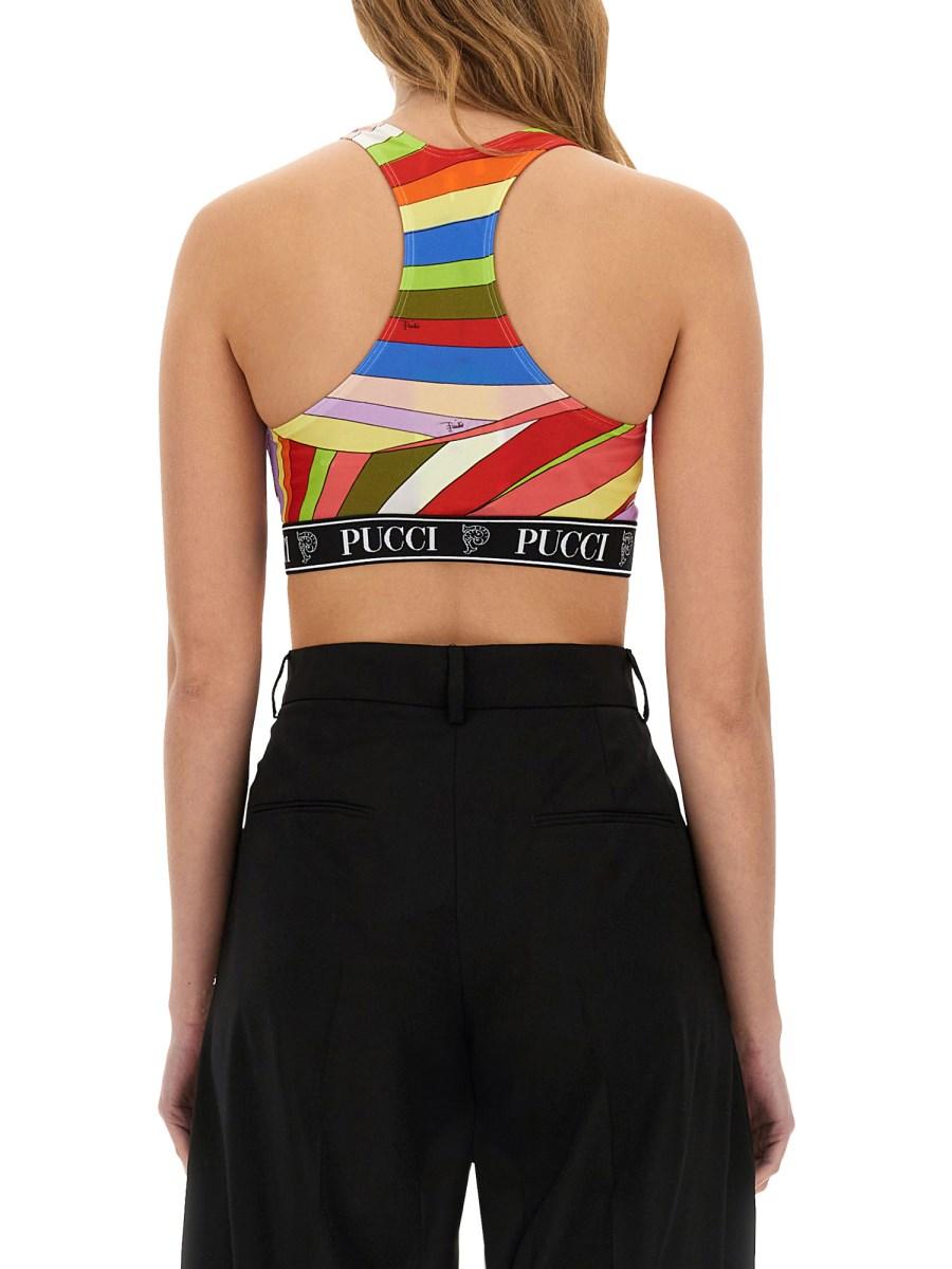 PUCCI TOP IN LYCRA CON STAMPA Prezzo Ridotto