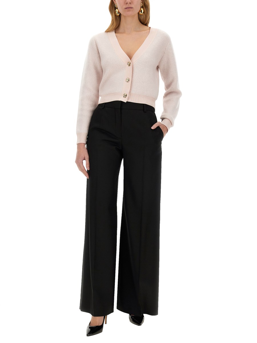 NINA RICCI CARDIGAN IN MOHAIR CON SCOLLO A V Convenienza