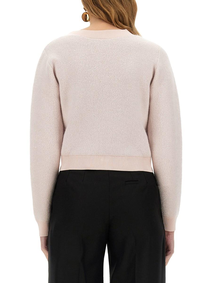 NINA RICCI CARDIGAN IN MOHAIR CON SCOLLO A V Convenienza