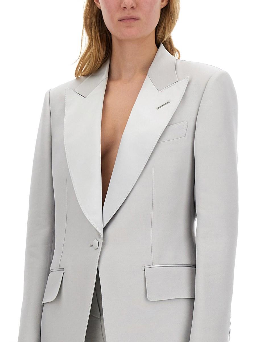 TOM FORD GIACCA TUXEDO MONOPETTO "BIANCA" Economico