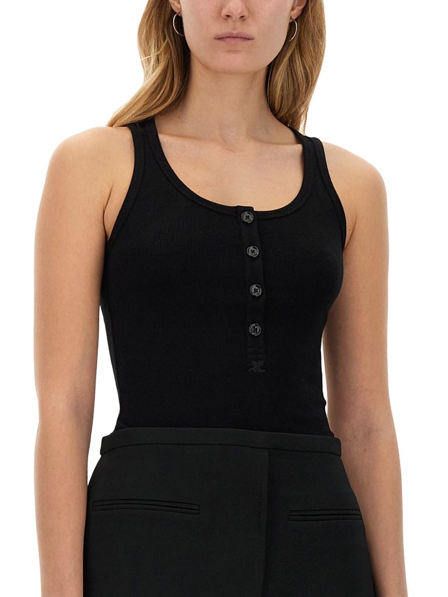 COURREGES TANK TOP RIB 90'S Offerte