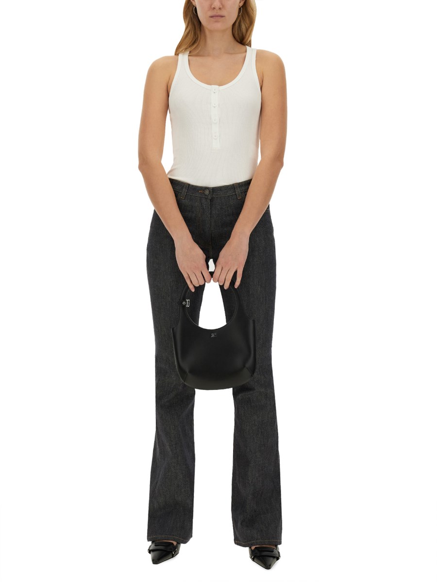 COURREGES TANK TOP RIB 90'S Vendita Calda
