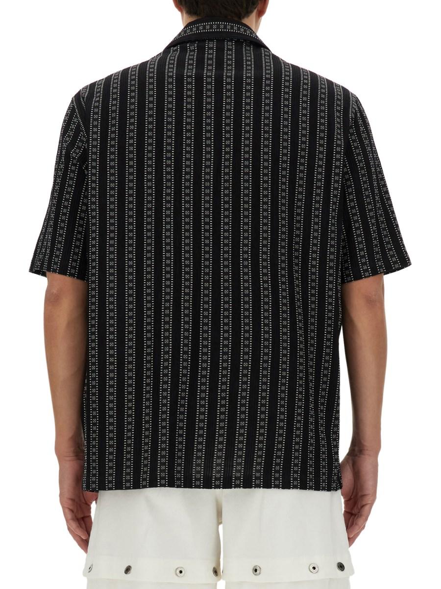OFF-WHITE CAMICIA DA BOWLING CON MOTIVO ARROW STRIPES Fino Al -60%