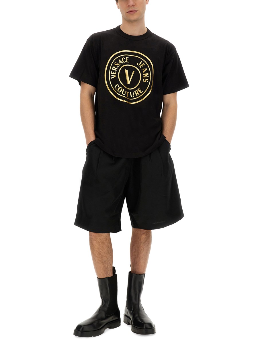 VERSACE JEANS COUTURE T-SHIRT CON LOGO Prezzo Ridotto