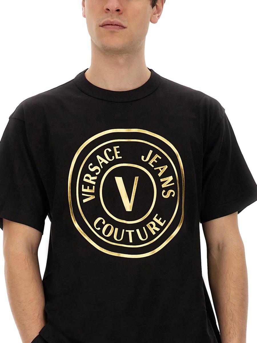 VERSACE JEANS COUTURE T-SHIRT CON LOGO Prezzo Ridotto