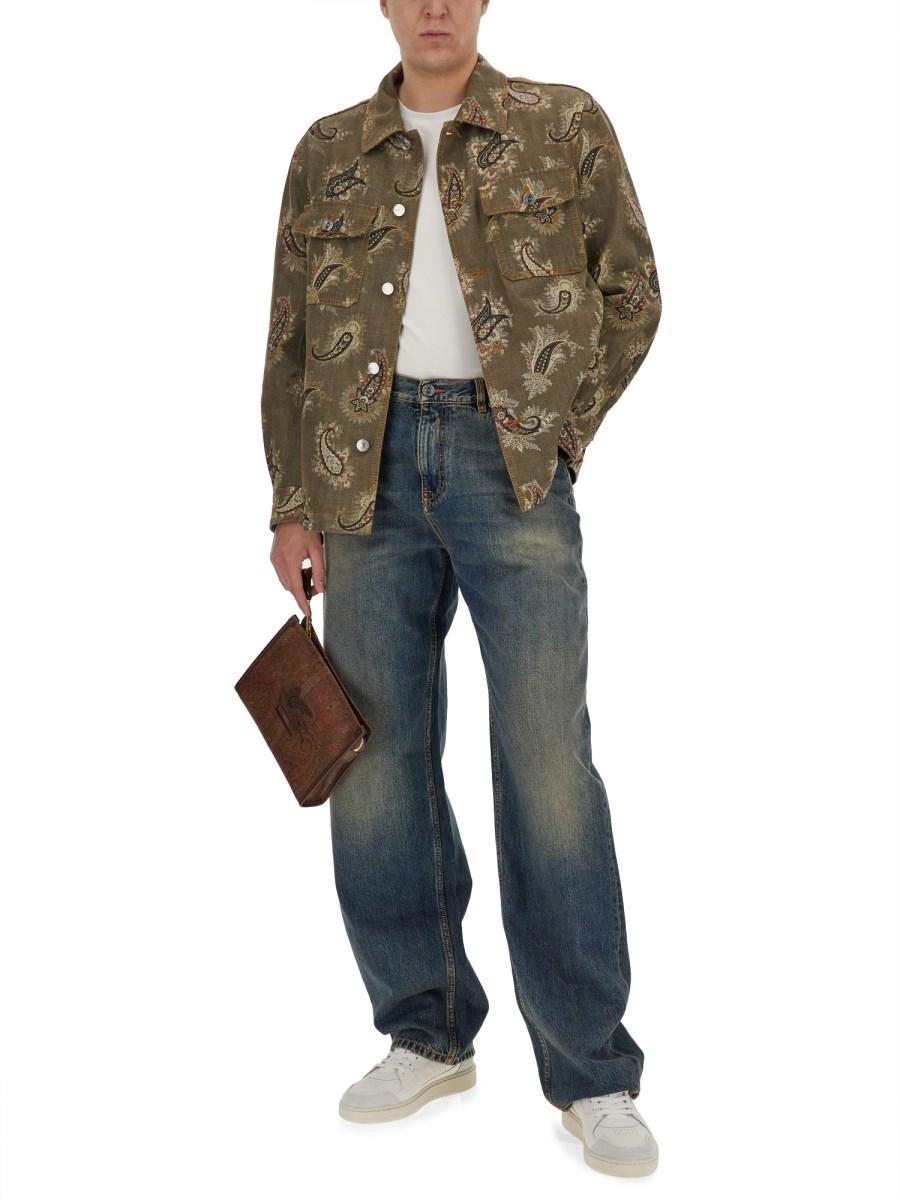 ETRO JEANS IN DENIM DI COTONE Sconto