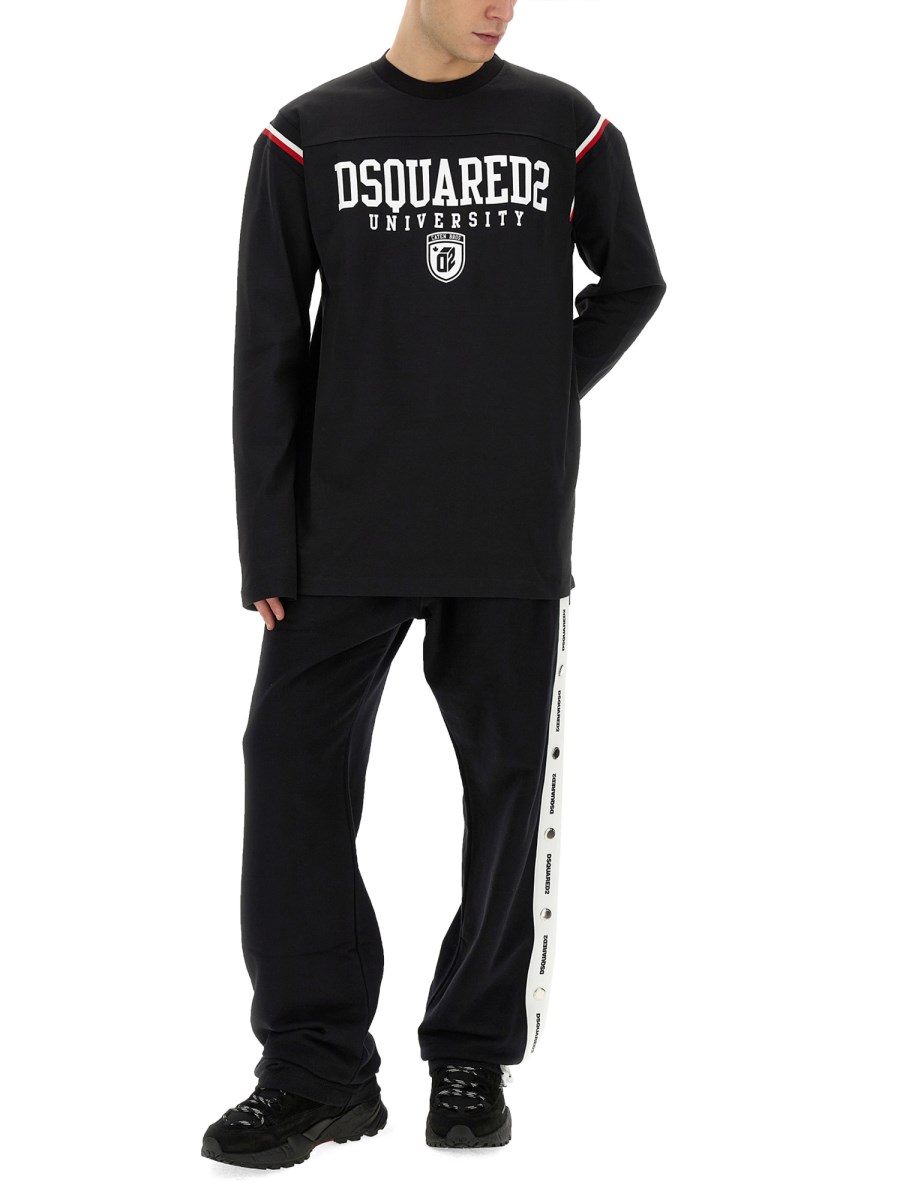 DSQUARED FELPA IN COTONE CON LOGO Outlet
