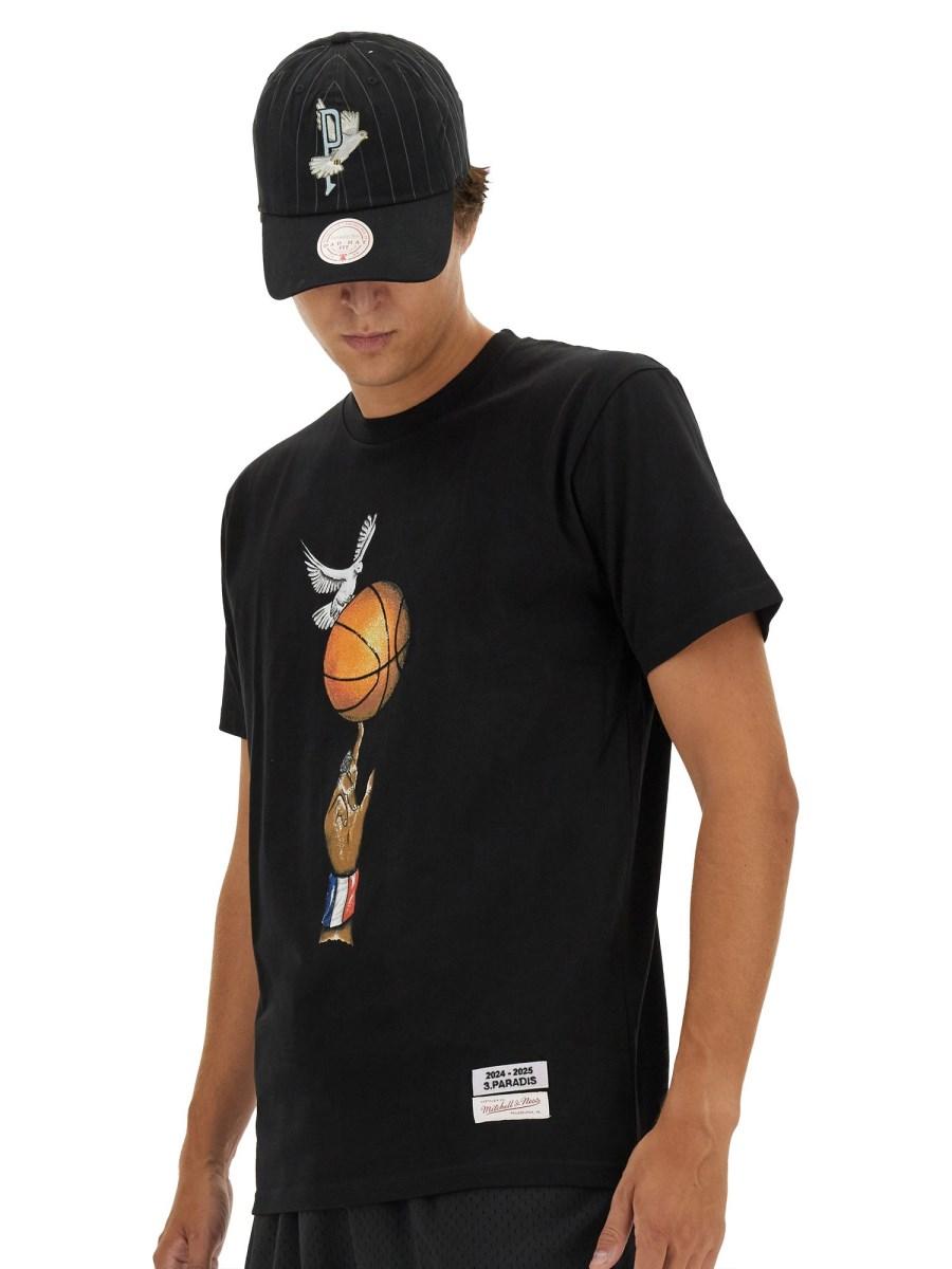 3.PARADIS CAPPELLO MITCHELL & NESS AND THE NBA IN COTONE CON RICAMO DOVE In Vendita