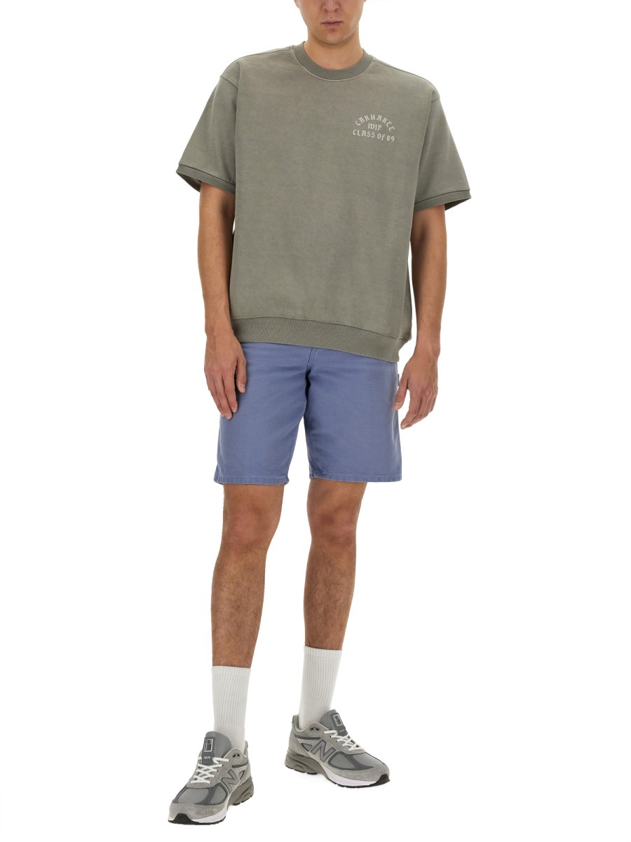 CARHARTT WIP BERMUDA "COLUMBIA" IN COTONE Vendita Calda