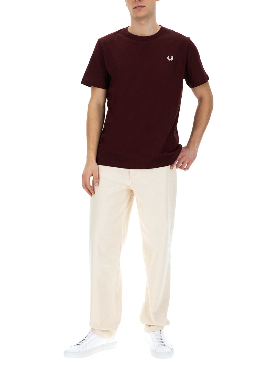 FRED PERRY T-SHIRT IN JERSEY DI COTONE CON LOGO I Più Venduti