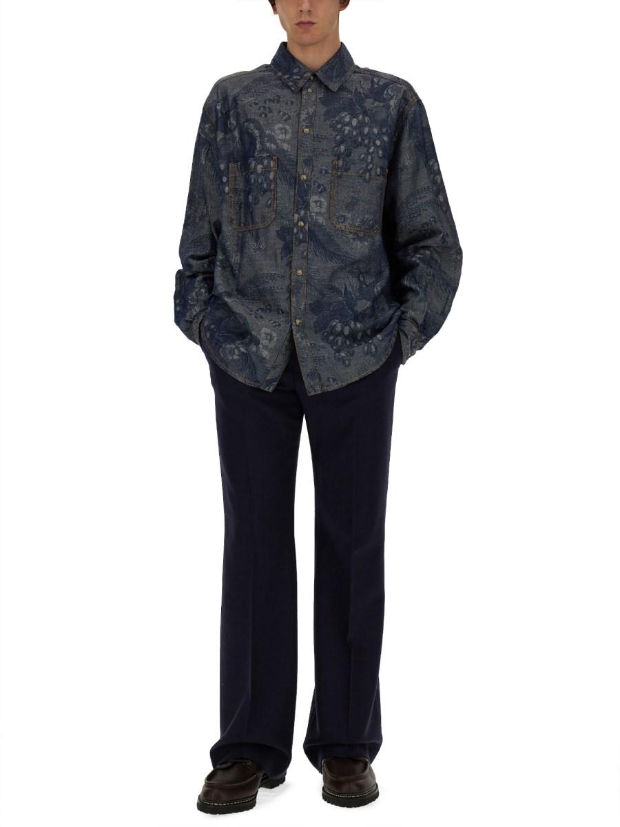 ETRO CAMICIA IN COTONE CON MOTIVO PAISLEY Negozio