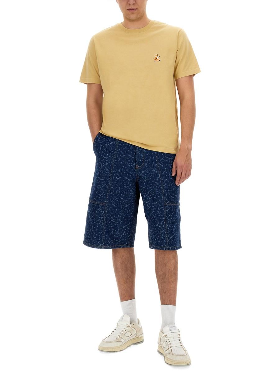 MAISON KITSUNÉ T-SHIRT "SPEEDY FOX" Nuova
