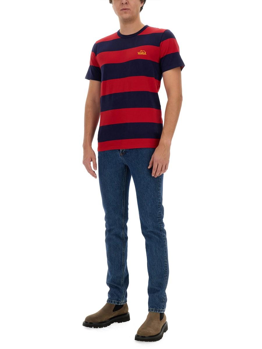 WOOLRICH T-SHIRT A RIGHE Italia