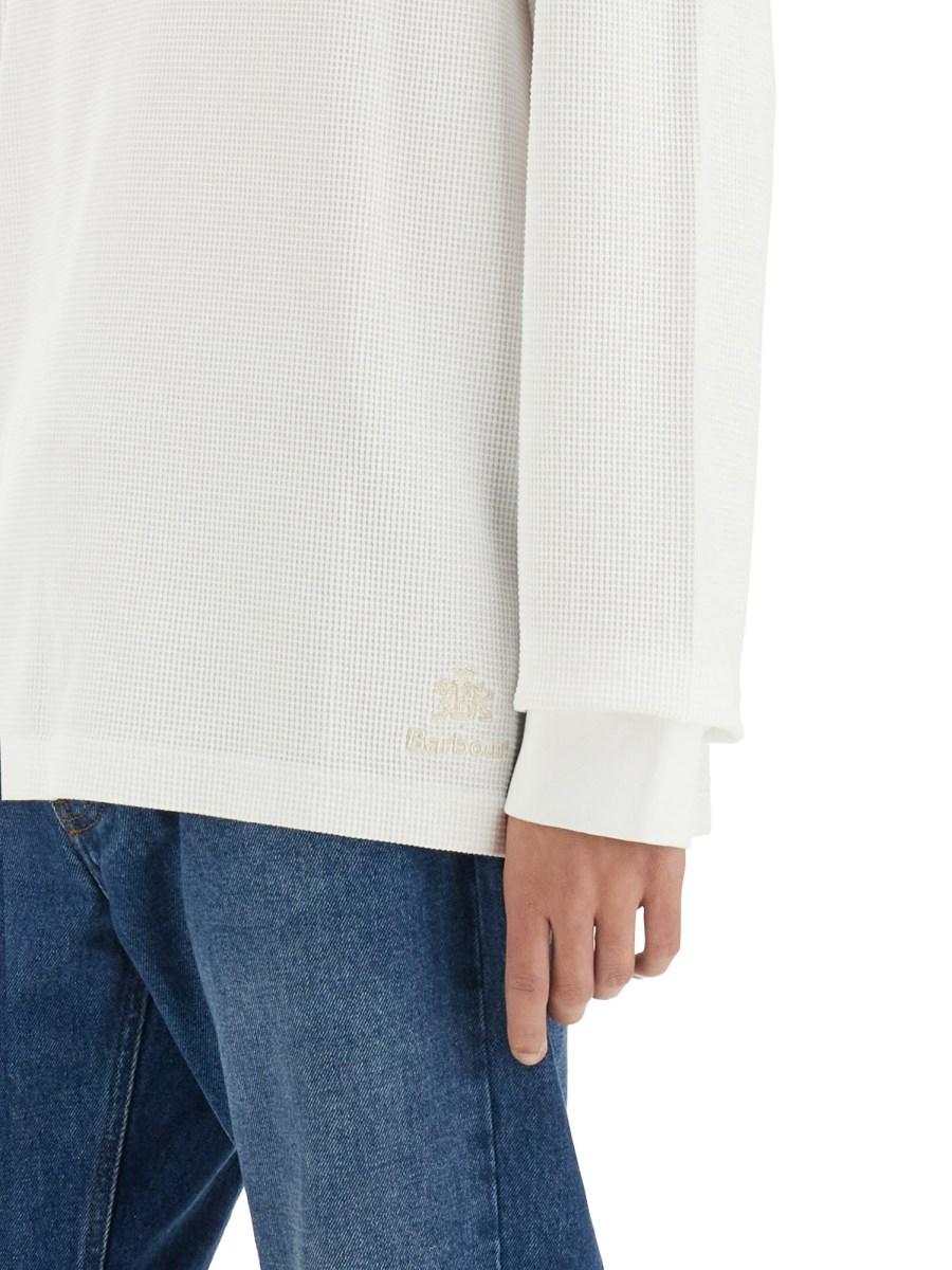 BARACUTA X BARBOUR T-SHIRT HENLEY Fino Al -60%