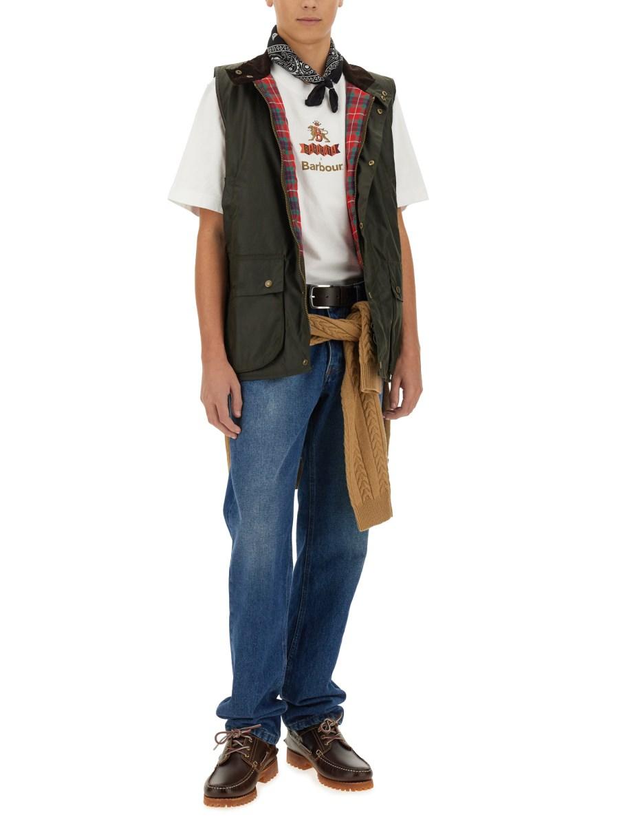 BARACUTA X BARBOUR T-SHIRT IN JERSEY CON LOGO Affare Del Giorno
