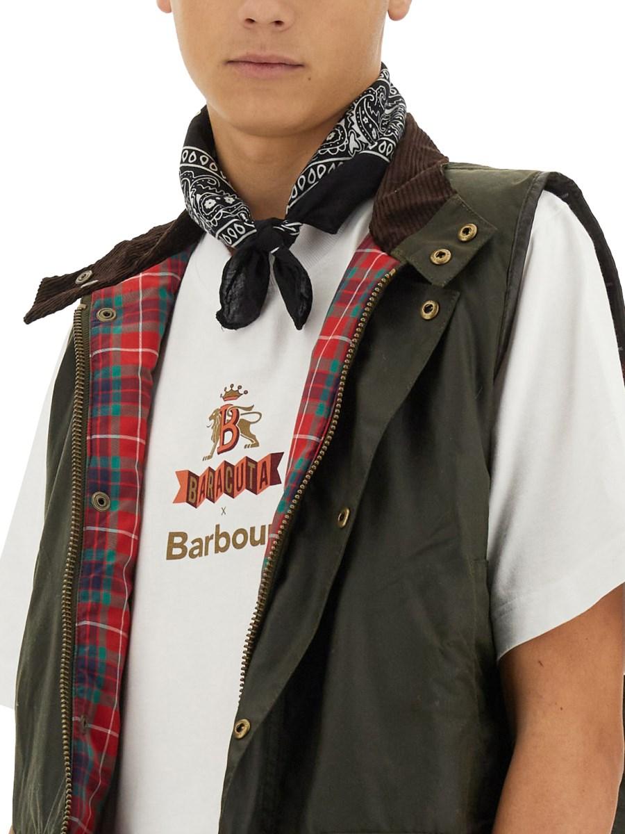 BARACUTA X BARBOUR T-SHIRT IN JERSEY CON LOGO Affare Del Giorno